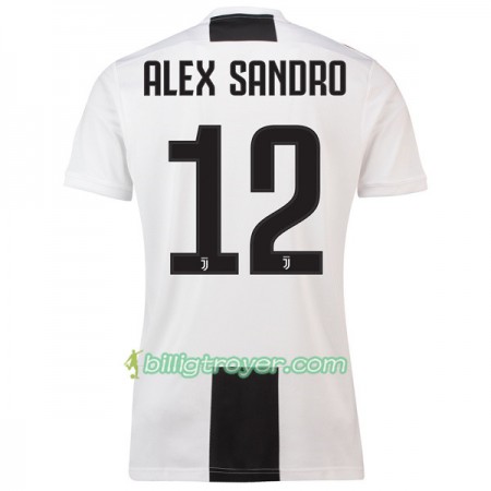 Billige Fotballdrakter Juventus Alex Sandro 12 Hjemmedraktsett 2018/19 Kortermet